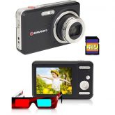 Câmera Digital Optima 145 (14.1MP)Software 3D, LCD 2.7 Agfa
